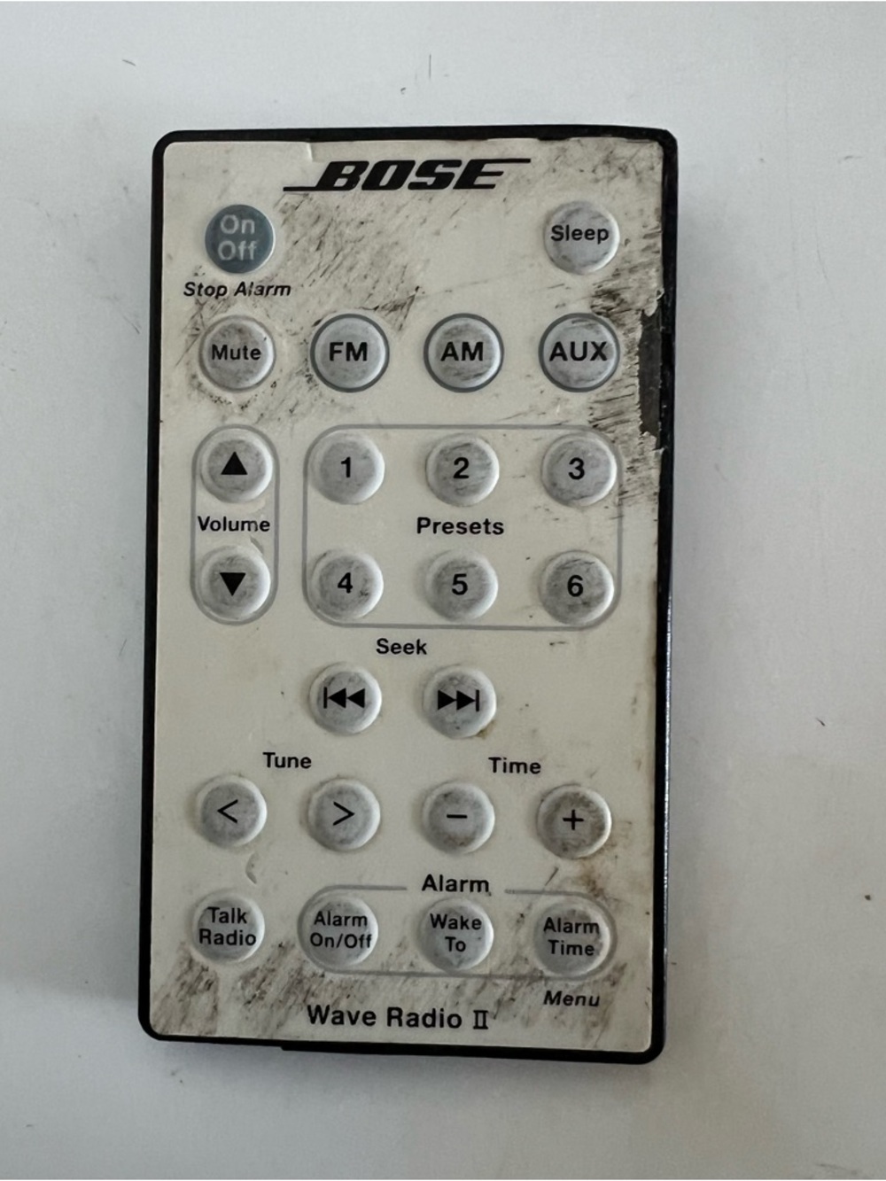 Bose Wave Radio II Remote – White and Black